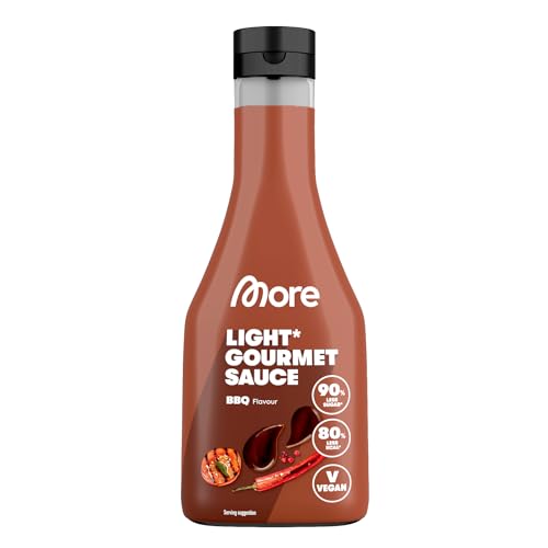 MORE NUTRITION Light Gourmet Sauce - 285ml süß-sauer, kalorienreduziert, zuckerfrei, ideal für köstliche Diäten!