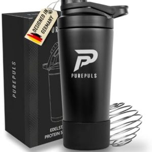Edelstahl Protein Shaker 750 ml | BPA-frei, doppelwandig isoliert | Auslaufsicher für Sportler | Perfekt für eiskalte Sh
