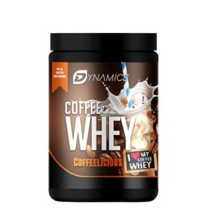 Dynamics Nutrition Protein Kaffee | Cremiger Whey Eiskaffee mit 88mg Koffein pro Shake | 850g Genuss