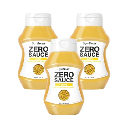 GymBeam ZERO SAUCE Curry - Kalorienfreie, zuckerfreie Sauce für Diäten, orientalischer Geschmack für gesunde Mahlzeiten,