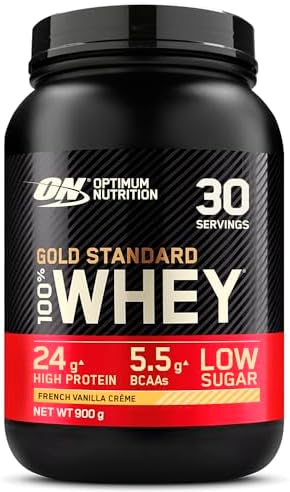 Optimum Nutrition Gold Standard Whey Proteinpulver, Double Rich Chocolate, 899g für optimale Muskelregeneration