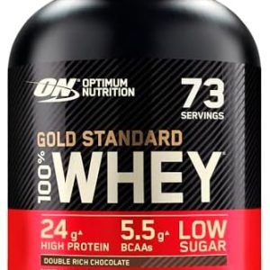Optimum Nutrition Gold Standard 100% Whey Proteinpulver, doppelt reichhaltiger Schokoladengeschmack, ideal für Fitness u