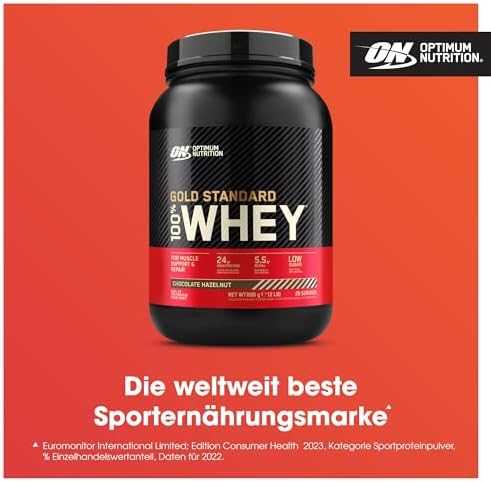 Optimum Nutrition Gold Standard Whey Proteinpulver, Double Rich Chocolate, 899g für optimale Muskelregeneration