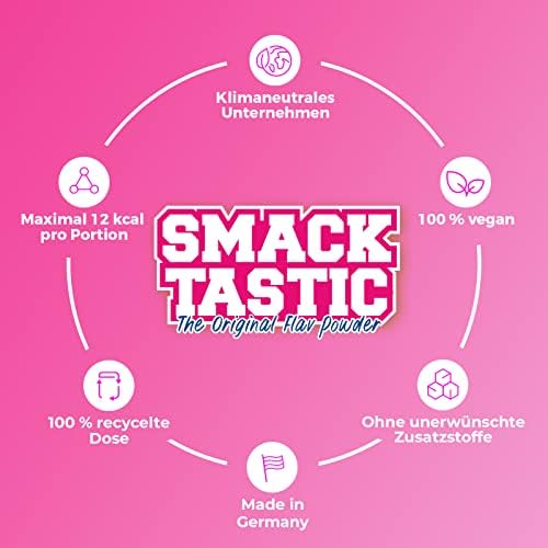 Rocka Nutrition Geschmackspulver SMACKTASTIC | Veganes Aroma-Pulver mit 11 Kcal | Perfekt für Drinks und Snacks | 250 g