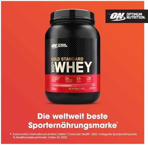 Optimum Nutrition Gold Standard Whey Proteinpulver, Double Rich Chocolate, 899g für optimale Muskelregeneration