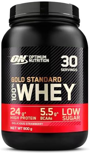Optimum Nutrition Gold Standard Whey Proteinpulver, Double Rich Chocolate, 899g für optimale Muskelregeneration