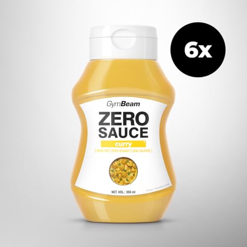 GymBeam ZERO SAUCE Curry - Kalorienfreie, zuckerfreie Sauce für Diäten, orientalischer Geschmack für gesunde Mahlzeiten,