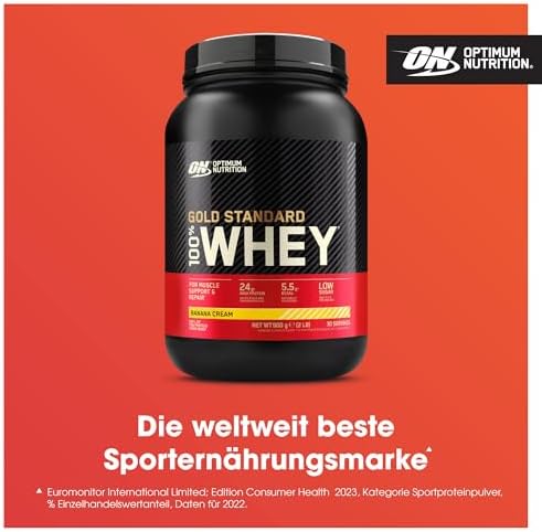 Optimum Nutrition Gold Standard Whey Proteinpulver, Double Rich Chocolate, 899g für optimale Muskelregeneration