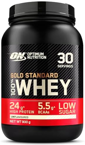 Optimum Nutrition Gold Standard Whey Proteinpulver, Double Rich Chocolate, 899g für optimale Muskelregeneration