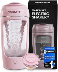 STARKSHAKE® V3 – Bester elektrischer Shaker 2025 | Cremige Eiweißshakes | 7000 UPM, USB-C, 60+ Shakes | Inkl. STARKPOD,