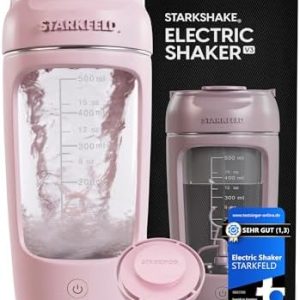 STARKSHAKE® V3 – Bester elektrischer Shaker 2025 | Cremige Eiweißshakes | 7000 UPM, USB-C, 60+ Shakes | Inkl. STARKPOD,
