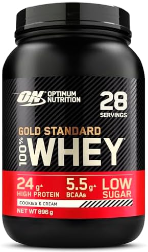 Optimum Nutrition Gold Standard Whey Proteinpulver, Double Rich Chocolate, 899g für optimale Muskelregeneration