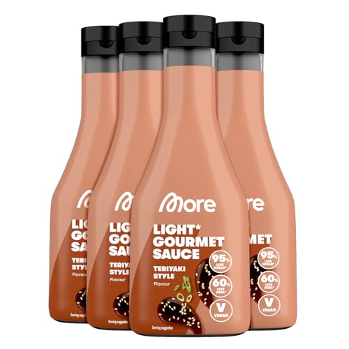 MORE NUTRITION Light Gourmet Sauce - 285ml süß-sauer, kalorienreduziert, zuckerfrei, ideal für köstliche Diäten!