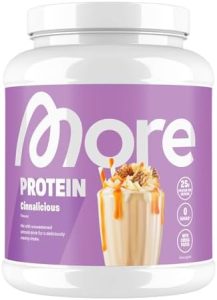 MORE NUTRITION Cinnalicious Protein 600 g – Perfekt zum Muskelaufbau, mit Whey & Casein, Laktase, made in Germany