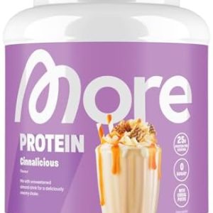 MORE NUTRITION Cinnalicious Protein 600 g – Perfekt zum Muskelaufbau, mit Whey & Casein, Laktase, made in Germany