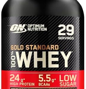 Optimum Nutrition Gold Standard Whey Proteinpulver, Double Rich Chocolate, 899g für optimale Muskelregeneration