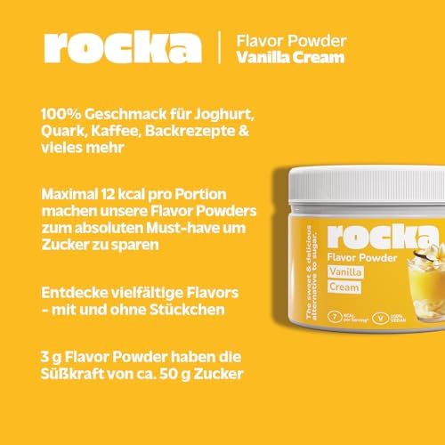 Rocka Nutrition Geschmackspulver SMACKTASTIC | Veganes Aroma-Pulver mit 11 Kcal | Perfekt für Drinks und Snacks | 250 g