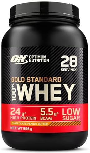 Optimum Nutrition Gold Standard Whey Proteinpulver, Double Rich Chocolate, 899g für optimale Muskelregeneration