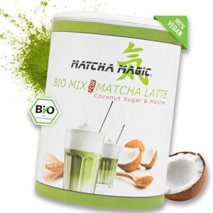 MatchaMagic - Bio Matcha Latte Pulver aus Japan mit Kokosblütenzucker für einen köstlichen, gesunden Genuss im Alltag