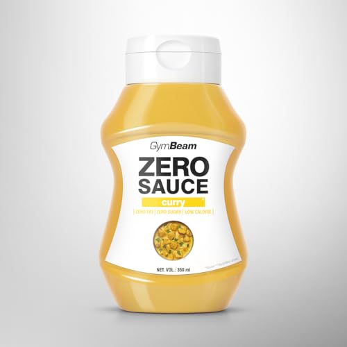 GymBeam ZERO SAUCE Curry - Kalorienfreie, zuckerfreie Sauce für Diäten, orientalischer Geschmack für gesunde Mahlzeiten,