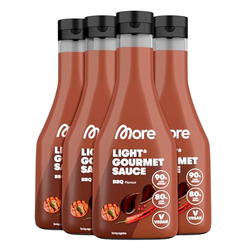 MORE NUTRITION Light Gourmet Sauce - 285ml süß-sauer, kalorienreduziert, zuckerfrei, ideal für köstliche Diäten!