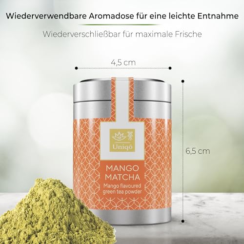Tea Uniqo – Pink Matcha Tee Pulver für Mixgetränke, Baking & Eis – 100% natürliches Drachenfrucht Superfood