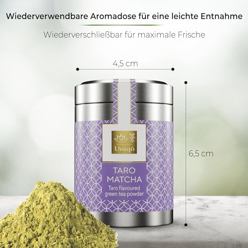 Tea Uniqo – Pink Matcha Tee Pulver für Mixgetränke, Baking & Eis – 100% natürliches Drachenfrucht Superfood