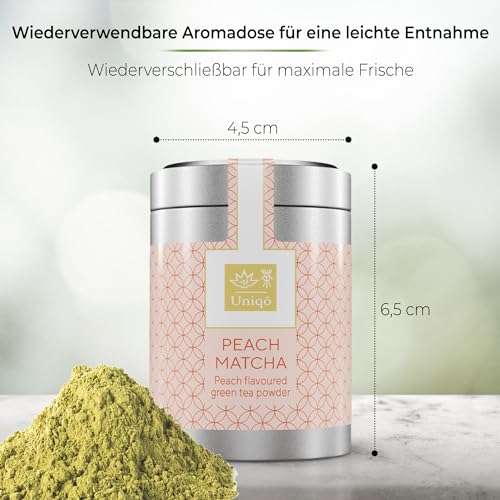 Tea Uniqo – Pink Matcha Tee Pulver für Mixgetränke, Baking & Eis – 100% natürliches Drachenfrucht Superfood