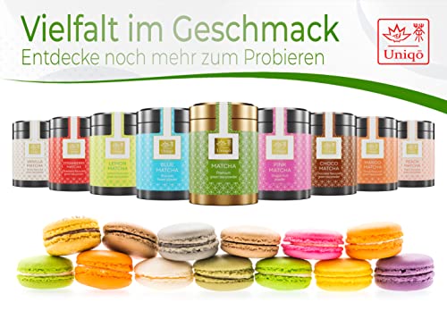 Tea Uniqo – Pink Matcha Tee Pulver für Mixgetränke, Baking & Eis – 100% natürliches Drachenfrucht Superfood