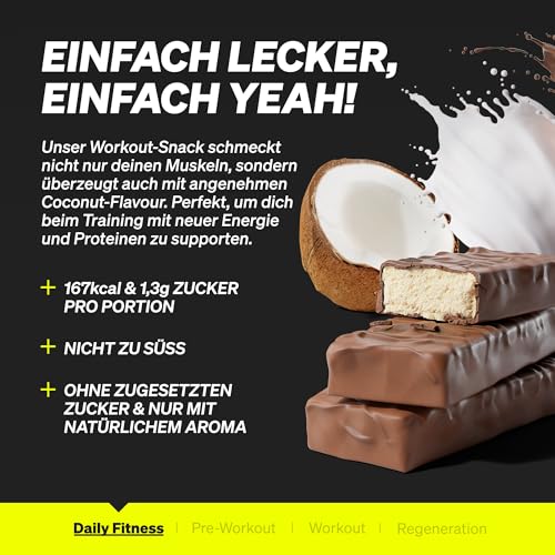 Natural Elements Proteinriegel Salted Caramel – Niedriger Zuckergehalt, 13g Protein für gesunde Snacks unterwegs – 16x45