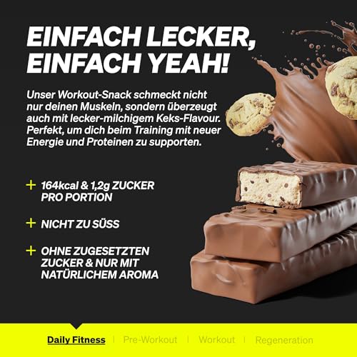 Natural Elements Proteinriegel Salted Caramel – Niedriger Zuckergehalt, 13g Protein für gesunde Snacks unterwegs – 16x45