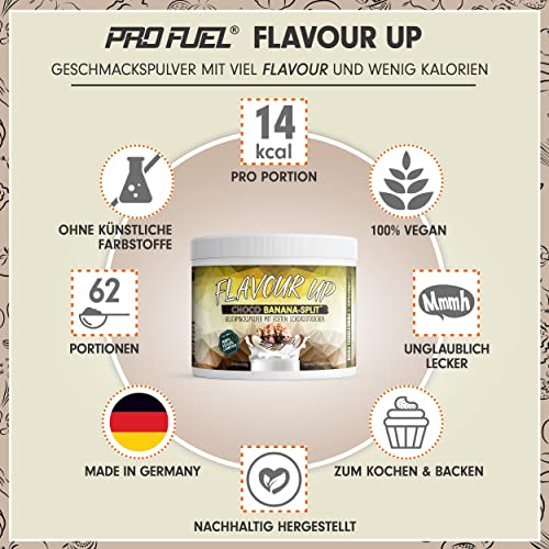 FLAVOUR UP Geschmackspulver MANGO MARACUJA 250g - Lecker und kalorienarm - Ideal für Getränke & Snacks