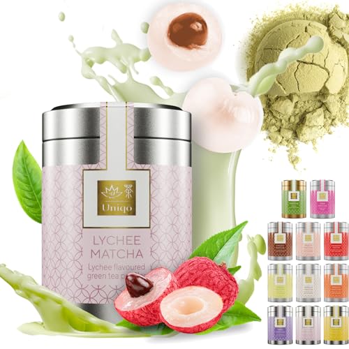Tea Uniqo – Pink Matcha Tee Pulver für Mixgetränke, Baking & Eis – 100% natürliches Drachenfrucht Superfood
