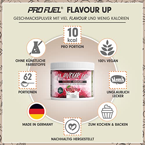 FLAVOUR UP Geschmackspulver MANGO MARACUJA 250g - Lecker und kalorienarm - Ideal für Getränke & Snacks