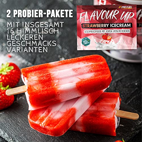 FLAVOUR UP Geschmackspulver MANGO MARACUJA 250g - Lecker und kalorienarm - Ideal für Getränke & Snacks