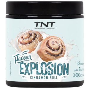 TNT Geschmackspulver "Flavour Explosion" - Zimt Rolle, unter 10 kcal pro Portion, perfekt für Joghurt & Shakes!