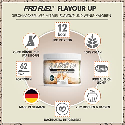 FLAVOUR UP Geschmackspulver MANGO MARACUJA 250g - Lecker und kalorienarm - Ideal für Getränke & Snacks