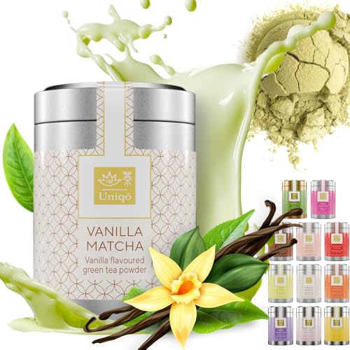 Tea Uniqo – Pink Matcha Tee Pulver für Mixgetränke, Baking & Eis – 100% natürliches Drachenfrucht Superfood