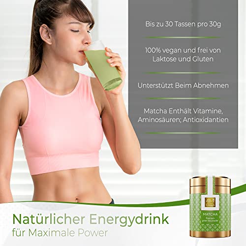 Tea Uniqo – Pink Matcha Tee Pulver für Mixgetränke, Baking & Eis – 100% natürliches Drachenfrucht Superfood