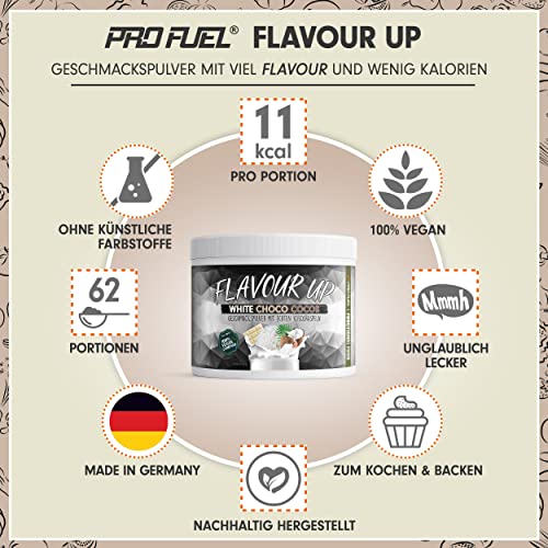 FLAVOUR UP Geschmackspulver MANGO MARACUJA 250g - Lecker und kalorienarm - Ideal für Getränke & Snacks