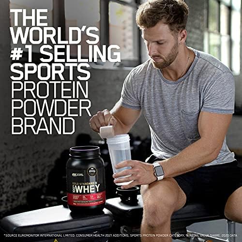 Optimum Nutrition Gold Standard Whey Proteinpulver, Double Rich Chocolate, 899g für optimale Muskelregeneration