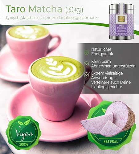 Tea Uniqo – Pink Matcha Tee Pulver für Mixgetränke, Baking & Eis – 100% natürliches Drachenfrucht Superfood