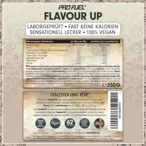 FLAVOUR UP Geschmackspulver MANGO MARACUJA 250g - Lecker und kalorienarm - Ideal für Getränke & Snacks
