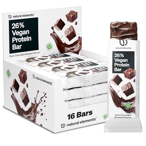 Natural Elements Proteinriegel Salted Caramel – Niedriger Zuckergehalt, 13g Protein für gesunde Snacks unterwegs – 16x45