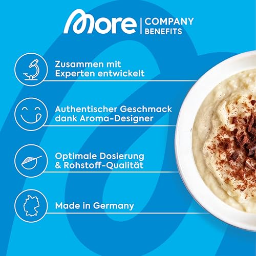 More Protein Milchreis 10er Tray – Cremig leckerer Milchreis mit 25 g Eiweiß, schnell & zuckerreduziert, ideal zum Verfe