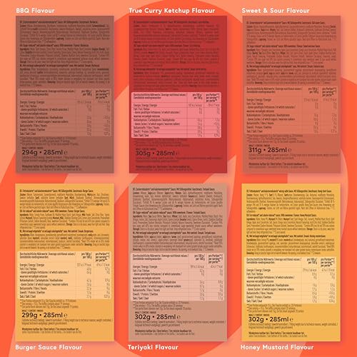 MORE NUTRITION Light Gourmet Sauce - 285ml süß-sauer, kalorienreduziert, zuckerfrei, ideal für köstliche Diäten!