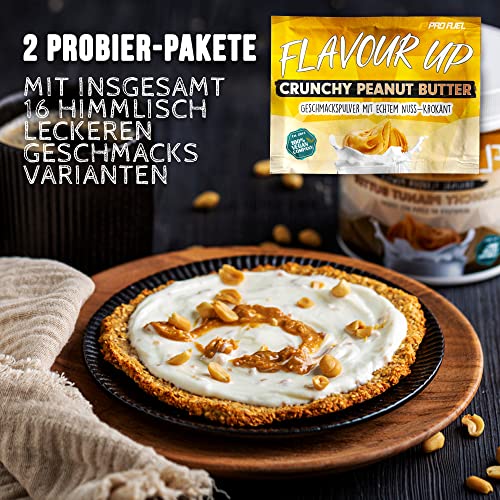 FLAVOUR UP Geschmackspulver MANGO MARACUJA 250g - Lecker und kalorienarm - Ideal für Getränke & Snacks