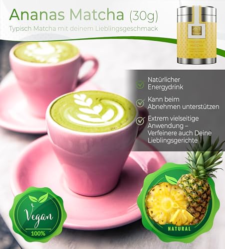 Tea Uniqo – Pink Matcha Tee Pulver für Mixgetränke, Baking & Eis – 100% natürliches Drachenfrucht Superfood