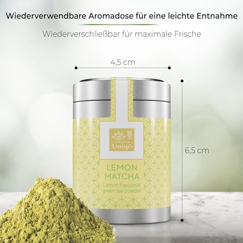 Tea Uniqo – Pink Matcha Tee Pulver für Mixgetränke, Baking & Eis – 100% natürliches Drachenfrucht Superfood