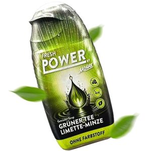 FreshPower von Möller - Zuckerfreier Getränkesirup 65 ml mit Vitaminen & Aminosäuren für Sport - Grüner Tee Limette Minz
